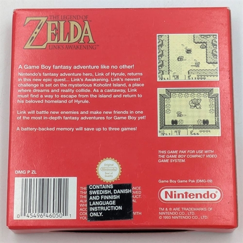 The Legend of Zelda Links Awakening - Complete In Box - (EUR) - Gameboy Original (B Grade) (Used)
